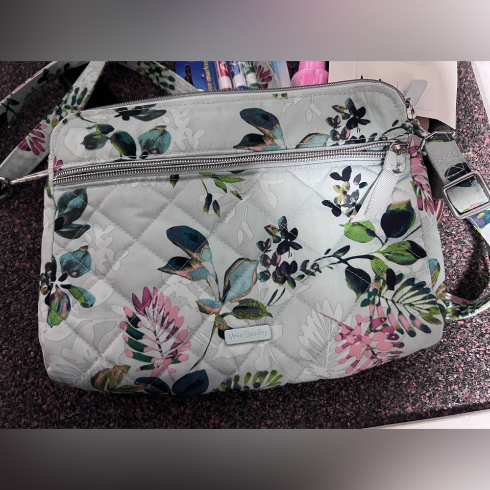 Vera Bradley Quilted Floral Baby Bag - Pink and Green